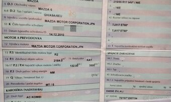 Mazda 6 2011 2.2 D 2011 predám MOTOR R2, DVERE, ZADNÉ SVETLO - 8