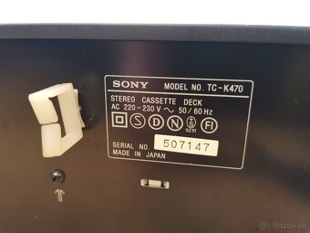 TAPE DECK SONY TC-K470 - 8