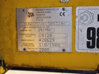 Kolesové rypadlo JCB JS 175W - 8