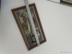 Maľované zrkadla Alfons Mucha - 4 ročne obdobia. Košice - 8