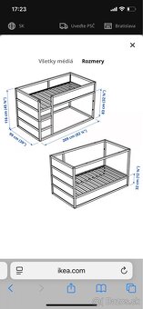 IKEA KURA detska obojstranna postel + baldachyn = darcek - 8