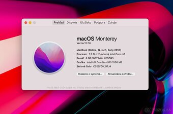 MacBook 12" 1.3GHz,2j/8GB/512GB, TOP STAV, BATERKA 71cyklov - 8