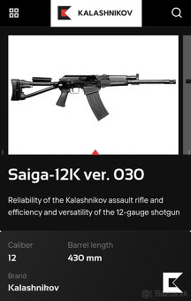 Kúpim brokovnicu SAIGA 12 - 8
