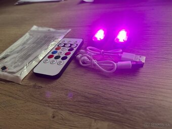 Bezdrôtové RGB LED diódy do interiéru auta - 8
