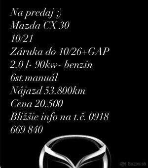 MAZDA CX-30 skyactivG 2,0 90kw - 8