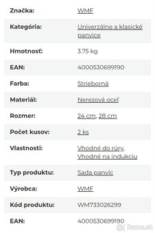 Sada panvíc Wmf Devil, sada 2 ks - 8