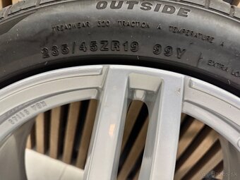 Mercedes disky + letné pneu R19 ako nové 5x112 8J ET38 - 8