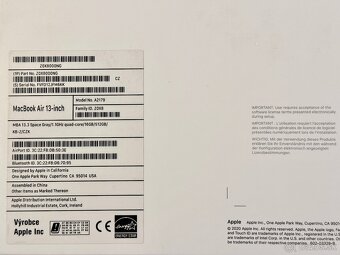 MacBook Air 13", i5-1.1GHz,4j/16GB/512GB, TOP STAV - 8