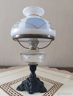 Starožitná petrolejová lampa - 8