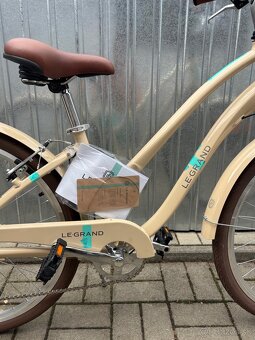 Dámsky retro bicykel Le Grand Pave 28” krémovej farby - 8