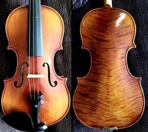 husle 4/4 model Stradivari tiger stripes - 8