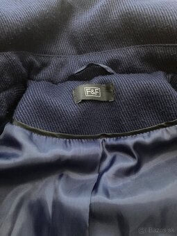 ♥ Tmavomodrý kabát F&F ♥ - 8