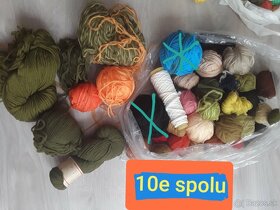 Rozne bavlnky na vysivanie,chemlon,vlna - 8