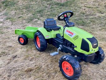 Elektrický traktor s diaľkovým plus traktor na pedále - 8