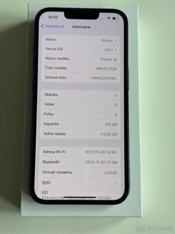 iPhone 14, Midnight, 128GB - 8