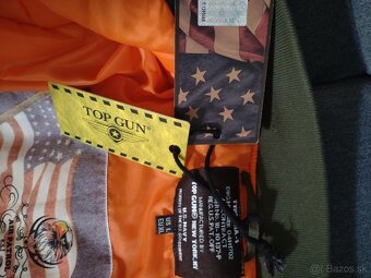 Predám bundu bomber TOP GUN - 8