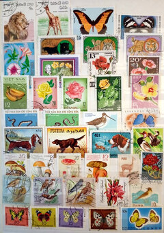 Predám poštové známky fauna ,flóra 596 ks - 8