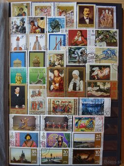 Pekná zbierka známok UMENIE 1 - 8