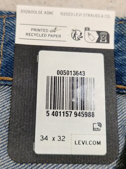 Pánské džíny Levi's 501 W34/L32=45/107cm p281 - 8