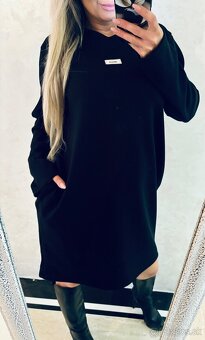 Damske voľne talianske šaty black - 8