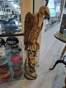 Ručne vyrezavaná drevena socha - 8