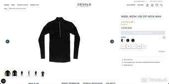 Merino rolák Devold Wool Mesh 190 Zip Neck Man - 8