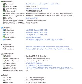 Stolové PC Fujitsu E520 - i5 4440 / 8GB RAM / 240GB SSD/HDD - 8