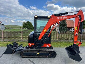Minibagr Kubota KX027-4 / 3 režimy průtoku,3x lžíce - 8