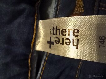 Dievčenské nohavice, rifle, elasťáky veľ. 146 - 7 ks - balík - 8