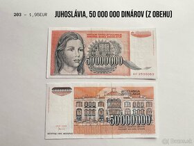 ROZPREDAJ ZBIERKY - bankovky UNC, sada N - 8