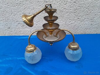Historický mosadzný luster. - 8
