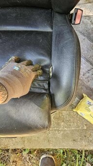 Kožené čierne sportsize sedačky na e46 - 8