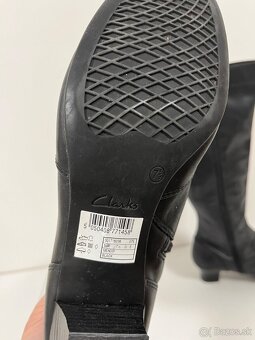 👢 Elegantné Vysoké Kožené Čižmy CLARKS MENDIP - Veľkosť 41 - 8