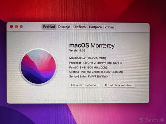 Apple Macbook Air 13" 2017 128GB - 8