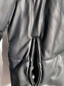 Pánska bunda ZARA z eko kože – čierna M (vhodná aj pre ženy) - 8