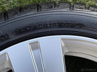 Orig. alu disky. AUDI 5x112 8J x18 ET 25 VW 245 45 R18 zimn - 8