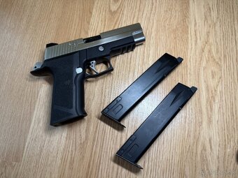 Airsoftová pištoľ P-VIRUS F226 - čierna, celokov, GBB, WE - 8
