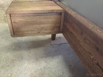 Dubová posteľ bez čela Vilma - 8