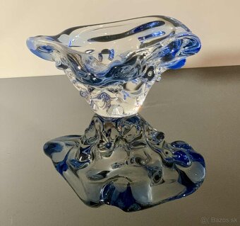 Krásna miska / popolník / z hutného skla návrh Karel Zemek - 8