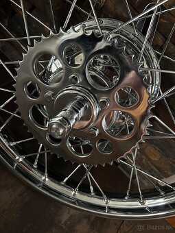 Prodám nově repasované orig. zadní kolo Jawa 350 OHV - 8