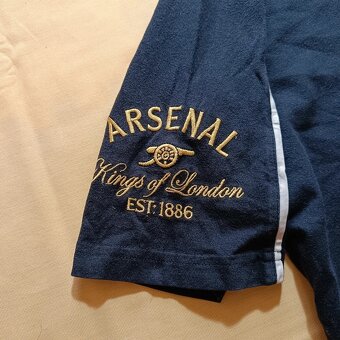 Arsenal FC official product futbalové čierne tričko XL - 8