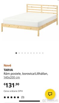 Postel 140x200 IKEA - 8