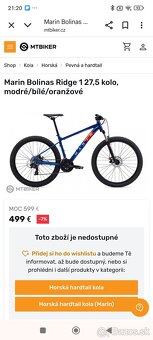 Predam horsky bicykel 27.5 kola Marin Ridge 1 - 8