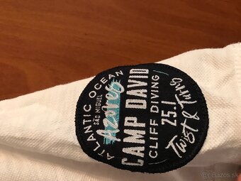 CAMP DAVID originál white pánske polotricko L/XL - 8