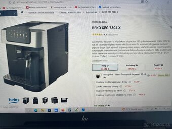 Predám automatický kávovar BEKO CEG7304X - 8