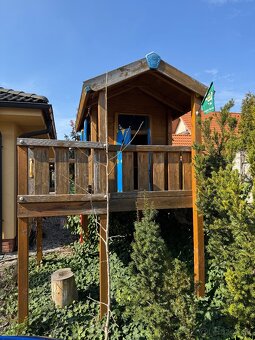 Detský drevený domček JUNGLE GYM PLAYHOUSE XL - 8