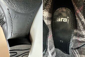U42 DÁMSKE kožené čierne čižmičky zn.ARA za 50eur - 8