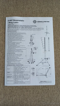 Predám stojany na reproboxy, trojnožky, K&M, najvyššia rada. - 8