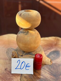 Svietniky z dreva, ručná praca - 8