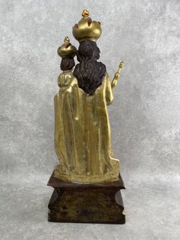Drevená Madona s Ježiškom polychrómia - 8